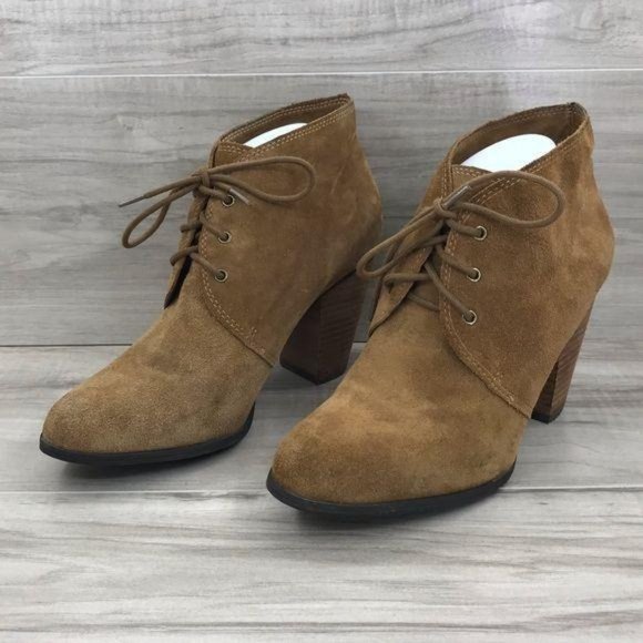 BCBGeneration Ankle Boots Women's 10 Paxxton Suede Brown Lace Up Booties - Picture 2 of 11